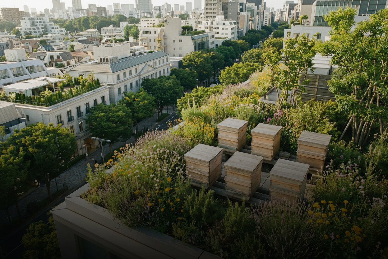 都市に、
花と甘さと
循環を。